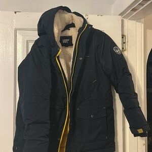 Lands End boys Expedition down filled  parka coat size 18/20 Husky.